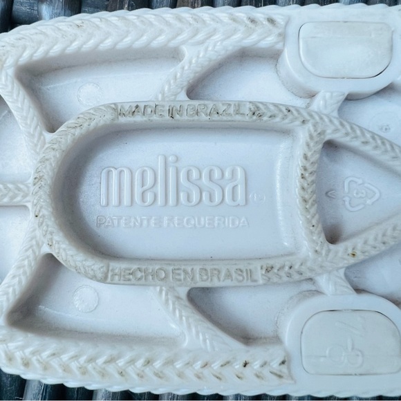 Melissa/Salinas White Flip Flops - Picture 7 of 7